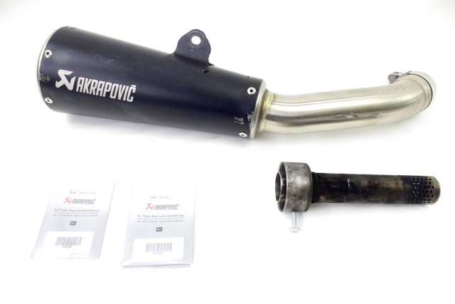 HUSQVARNA SVARTPILEN 125 SILENZIATORE TERMINALE SCARICO AKRAPOVIC M-HCUFG002 21 - 23 SILENCER