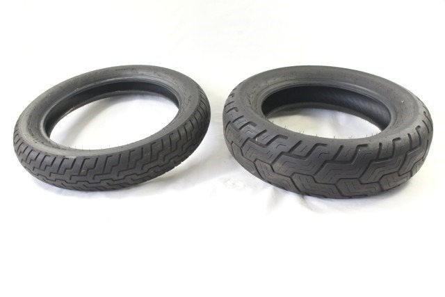 COPPIA PNEUMATICI DUNLOP D404F 120/90 R17 64S 4.50MM 160/80 R15 M/C 74S 5.74 MM ANNO 2022 TYRES