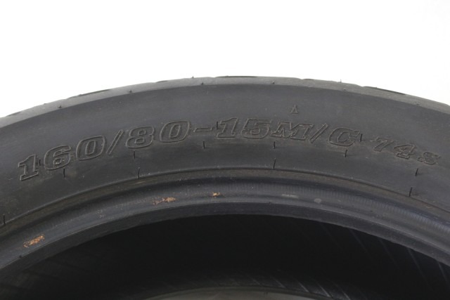 COPPIA PNEUMATICI DUNLOP D404F 120/90 R17 64S 4.50MM 160/80 R15 M/C 74S 5.74 MM ANNO 2022 TYRES