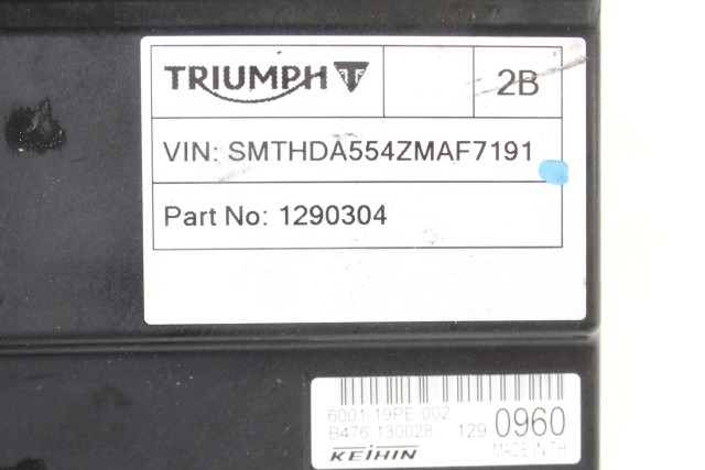 TRIUMPH STREET TRIPLE RS 765 T2507639 T1291234 KIT CHIAVI ECU ACCENSIONE 20 - 22 ECU LOCKS KEY KIT T2501402 1290304 BLOCCHETTO ACCENSIONE DANNEGGIATO
