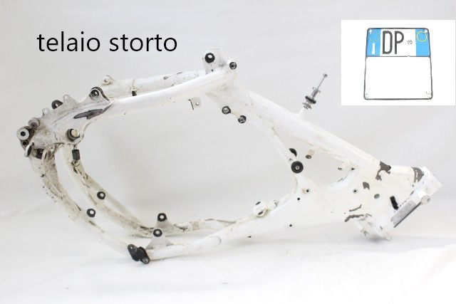 HUSQVARNA WR 250 H8000H1615 TELAIO CON DOCUMENTI STORTO (2011) FRAME WITH DOCUMENTS 
