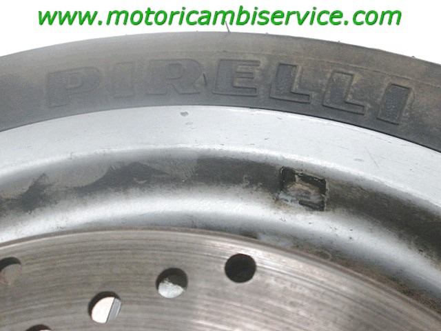 CERCHIO RUOTA ANTERIORE 13 POLLICI MALAGUTI MADISON T 150 (1999-2001) 1-000-299-031 FRONT WHEEL GOMMA DA SOSTITUIRE