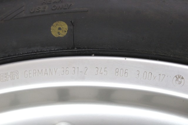 BMW F 650 GS 36317654027 CERCHIO RUOTA POSTERIORE 3.00X17 R13 99 - 07 REAR WHEEL 36318356848 SEGNI DI USURA