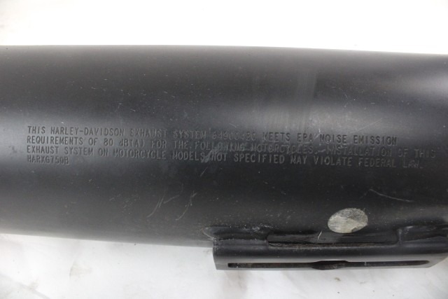 HARLEY DAVIDSON STREET ROD 750 64900420 MARMITTA SILENZIATORE SCARICO XG750 17 - 20 MUFFLER CON GRAFFI
